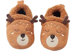 Ziggle - Slippers - Baby Shoes 0-18 Months - Newborn Baby Gifts - Toddler Anti-slip Warm Baby Booties