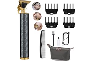 GENERIC Professional Cordless Hair Clipper and Beard Trimmer for Men - Rechargeable T-Blade Electric Shaver for Hair Cutting, Detailing & Styling - Ideal Men's Gifts