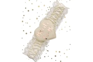 MAKINA Alandra Party RG Cream & Rose Gold Heart Shaped Bride to Be Garter, 18 x 7 x 4 Centimeters