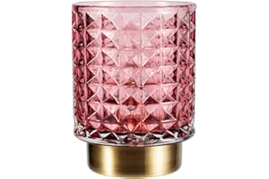 Pauleen 48132 Cute Glamour Lampe Mobile Poser minuterie 6h Pile luminaire câble Verre Rose/Métal, 0.4 W