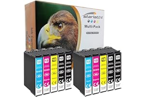 STARLET24 TINTENPATRONEN (ORIG. ADLERWARE) 10x cartucce per stampante D&C compatibili (non originali) per Epson Expression Home XP-102 202 205 212 215 225 30 302 305 312 313 315 322 325 33 402 405 405 WH 412 413 415 422 425