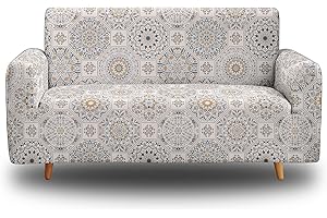 HOSIMA Marca Negozio di Elasticizzato Tessuti per la casa Serie copridivano retrò Modello Indiano copridivano 3 posti (3 posti(190-230 cm),SFW077)