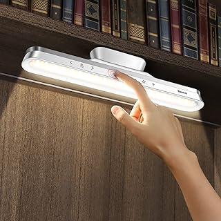 Baseus Modern Touch Control Battery Powered, Rechargeable Wireless Small Dimmable Stick-On Led Lights/Desk Lamp For Closets,