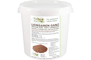 Natura Pro Vita Leinsamen Pferde Futterzusatz Magen Darm Verdauung gesunde Energie Omega-3 Fettsäuren Leinöl ganze braune Leinsaat 5kg