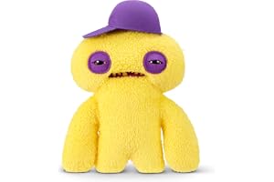 Fuggler Fugg Life 9-tums (Squidge) by ZURU Funny Ugly Monster-plyschleksak med nästan mänskliga tänder, samlarobjekt för barn, tonåringar, vuxna och älskare av konstiga leksaker