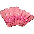 FabPad Reusable Cloth Sanitary Pads for Women - Pack of 8 | Ultra Soft, Leak-Proof, Eco-Friendly, Washable Menstrual Pads with Carry Pouch | Day & Night Use