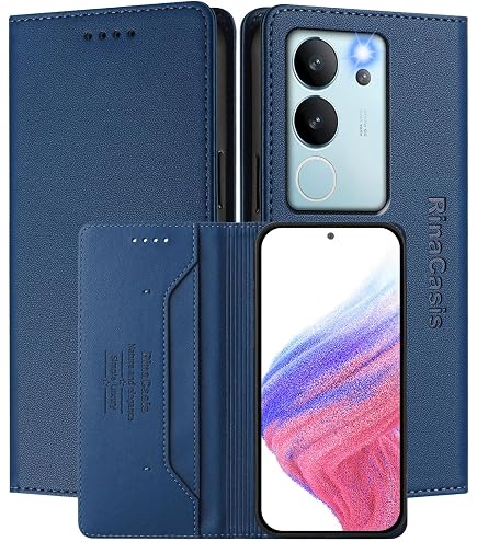 MOJIA Handyhülle Für Vivo V29 5G – PU Leder Brieftaschenhülle Mit Ständer & Kartenfächern
