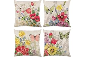 ARNTY Federe Cuscini Divano 45x45, Copricuscini Divano Set di 4 Fodere Cuscini Moderna Federe Decorative Fodere per Cuscini per Divano Camera da Letto Divano Cuscino per Esterno