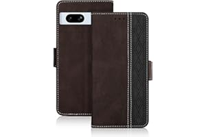 Vaitasy Funda Google Pixel 7A, Magnética Cuero PU Cover con Ranura para Tarjeta Carcasa Soporte Múltiple Ángulo Funda Compatible con Pixel 7A, Marrón