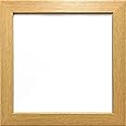 4X4 OAK COLOUR MODERN BOX FRAMES WOOD FINISH PHOTO PICTURE SQUARE FRAME