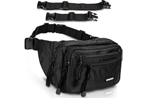 Fanny Pack von Van BEEKEN, Bauchtasche, Gürteltasche mit 2 Hüftgurten für Männer und Frauen, Wasserdicht & Reißfest, Outdoor-Gürteltasche für Wandern, Reisen und Urlaub
