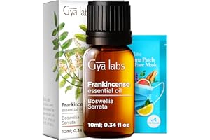 Gya Labs Frankincense Essential Oil for Body Comfort - 100% Natural Frankincense Oil for Skin - Frankincense Oil for Face & Diffuser (10 ml)