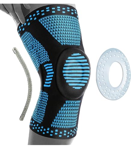 Medi Genumedi E+motion 3.0 Genouillère Sportive 3D Avec Pelotte Quartz Silicone - Taille VII - Parfaite Pour Sport & Quotidien