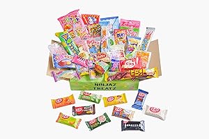 NINJAZ TREATZ 40 Japanese Snacks and Sweets Box 30 Japanese Candy and 10 Japanese KitKat assortment