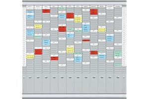 Planning à fiches T multi-usages. 12 colonnes taille 2 + 2 colonne taille 1 Franken