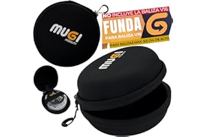 MUGI MOBILITY IODZ Funda para Baliza V16 Homologada Dgt Rígida Antigolpes - No Incluye Luz de Emergencia Coche - Cremallera Cinta Interior de Sujección Moto Estuche Compacto Para Guardar Billetes Llaves Luces Guantera