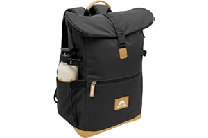 MIXIRL® Baby Wickelrucksack stylische Wickeltasche mit Wickelunterlage | Rolltop Rucksack Groß & Kinderwagenbefestigung für unterwegs - ideal für jede Mama