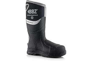 Buckbootz BUCKLER BBZ9000 FULL SAFETY WATERPROOF WELLINGTON BOOT METATARSAL PROTECTION & 360 REFLECTIVE