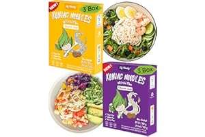 Elf-Family Premium Konjac Pates de Thaïlande Vegan Sans Gluten/Prêt à l'Emploi/Sans Rinçage 240g x6 Box(12 Pack), Shirataki de Konjac Nouille/Keto/Faible en Calories/Sans Sucre -Spaghetti & Fettuccine