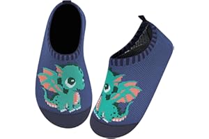 Kyopp Chaussons Enfant Garçon Fille Pantoufle d'intérieur Respirant Antidérapante Enfant Slipper 20-35EU