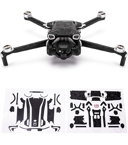 WRAPGRADE Skin Für DJI FPV Fernbedienung – Selbstklebend, Schwarz, Ohne Rückstände