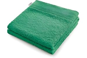 AmeliaHome Handtuch Grün 50x100 cm 100% Baumwolle Qualität Saugfähig Amari