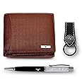URBAN FOREST Oliver Leather Wallet for Men, Redwood, RFID