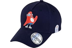 PARIS 2024 Casquette JO Mascotte Phryge - Collection Officielle Jeux Olympiques - Taille Enfant