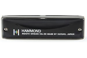 Suzuki Diatonic Harmonica Hammond HA-20 nyckel D