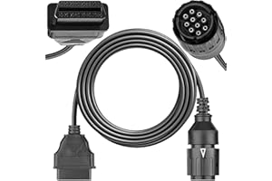 KapStrom 10 Pin to 16 Pin OBD 2 Connector, Adapter Cable for BMW Motorcycle Diagnostic Scans, Heavy-Duty Scanner Compatible w/ 1996-2016 Year Motorbikes & Most Software