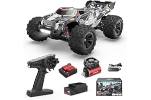 BEZGAR HP163S Brushless RC Car - 4x4 remote control cars for Adults High Speed 45KPH Offroad Waterproof RC Vehicle Monster Truck, Toy Gifts for Boy Age 8-12 and Adults