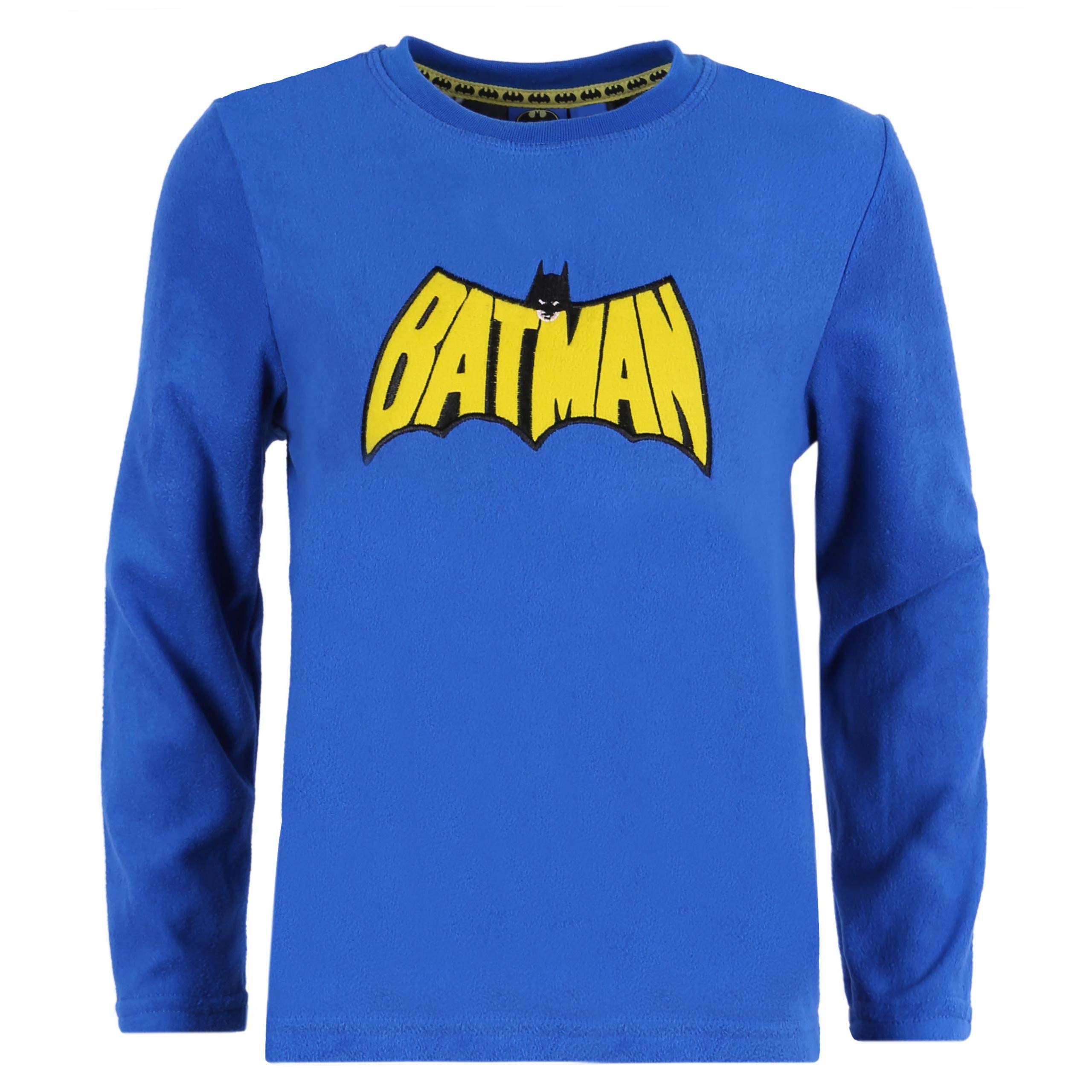 Batman-DC-COMICS-Blauer-Grauer-Pyjama