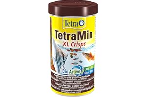 Tetra Min XL Crisps - Mangime per pesci ornamentali tropicali più grandi, ad alto valore nutritivo e minimo carico d'acqua, 500 ml