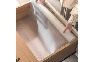 SHUDYEAR Drawer Liners, 30cm×300cm Non-Adhesive Shelf Liner, Waterproof Anti-Slip BPA Free Kitchen Cupboard Cabinet Liner, EVA Plastic Lining Washable Draw Liners for Home Office (White)