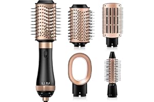 ‎UKLISS Rundbürstenföhn, Warmluftbürste, 4 In 1 Hair Styler Set mit Thermal Brush, Föhnbürste, Hair Dryer Brush, Haartrockner, Air Styler für Trocknen, Glätten, Volumen, Locken, für Alle Haartypen Geeignet