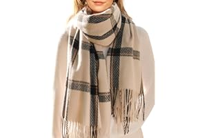FURTALK Scarf for Women Winter Pashmina Shawls and Wraps Soft Warm Oversized Tartan Ladies Scarf Cashmere Feel Blanket