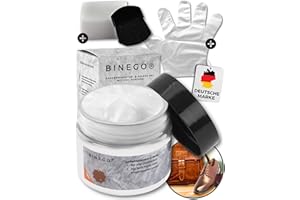 ‎BINEGO Binego® Lederreparaturset Leder & Kunstleder Reparatur Set | Lederreparatur Flüssigleder Lederfarbe Reparieren Reparaturset Aufbereitung | Farbe Weiß Weiss