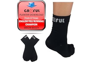 gr8ful® Compression Socks for Plantar Fasciitis + Achilles Tendonitis | Short, Ankle | Sport, Running or Everyday | Arch & Foot Support, Treatment of Pain, Aid Recovery | Men/Women 1 Pair L/XL