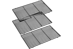 OKLAGARDEN 66097 Grill Grates Replacement Parts for Weber Genesis II E-410 E-435 S-435 Grill Parts for Weber Genesis II 400 and lx 400 Series Grill Cooking Grates Kitchenaid 740-0781 Cast Iron Grill Grates
