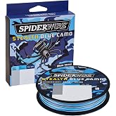 Spiderwire Stealth Superline, Blue Camouflage, 150 Yards, Single Wire, Nylon Wire Fishing Rod