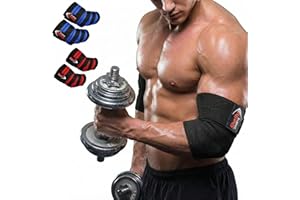 SHELLY SPORTS Shelly Elbow Sleeves Weightlifting Elbow Wraps Heavy Duty Elbow Support Sleeves for Workout Elbow Brace Support Protector for Gym Bodybuilding Cross Training - Pair (Black)