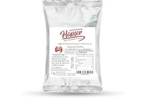 ‎HOPSER FOOD FUN Premium Belgische Waffeln Backmischung 1 kg | Knusprig & Fluffig | Einfach zubereiten | 2,35 Kg fertiger Teig | ca 50 Waffeln