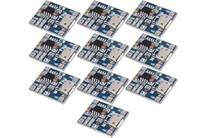 TECNOIOT 10pcs TC4056 1A 5V Lithium Battery Charging Module Mini/Micro USB Interface compatible with TP4056