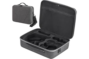 CERFFOOL Przenośny futerał do przechowywania akcesoriów do drona DJI Neo Motion Fly More Combo i gogle N3, szary, elegancki, Szary, Elegancki