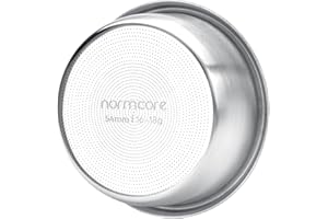 Normcore Cesta de filtro de alta extracción de 54 mm, cesta de doble disparo de precisión de 18 g para portafiltro Breville Sage, 0,8 mm de grosor, patrón de agujeros 2569, viene con una pantalla de