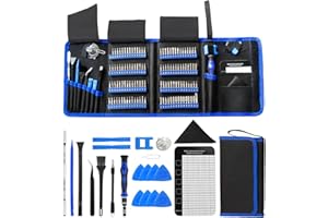 EFAITH Tournevis de Précision 142 en 1 kit, Tournevis Lunettes opticien avec Magnétique 120 Embouts pour Réparation électronique, ordinateur Portable, Petits Appareils, Téléphone Portable, PS4, Montres