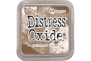 Ranger Tim Holtz Distress Oxide Ink Pad Gathered Twigs Tinta, Material sintético, Marrón, 7.5 x 7.5 x 1.9 cm