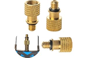 YOUR DAY MATE Adattatore da Valvola Schrader a Valvola Dunlop, Confezione 3 pz, Adattatore Valvole da AV a DV per Moto, Auto e MTB, Adattatori Valvola da Schrader a Normale