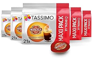 Tassimo Cápsulas de Café Marcilla Desayuno Big Pack | 105 Cápsulas Compatibles con Cafetera Tassimo - 5PACK - Amazon Exclusive