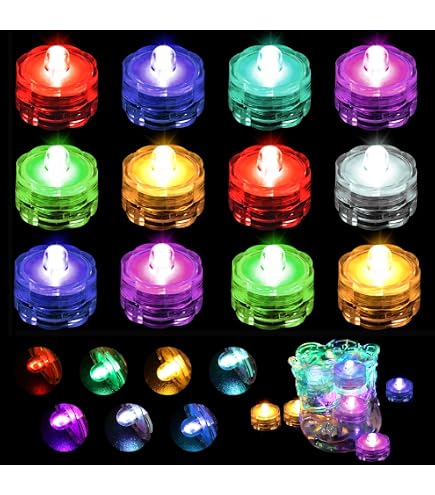 Dompelbare led-licht, 12 stuks Mini LED-verlichting Waterdichte RGB kleine theelichtjes met afstandsbediening voor aquarium, zwembad, tuin, vaas, vijver, feest kerstversiering Dompelbare led-licht, 12 stuks Mini LED-verlichting Waterdichte RGB kleine theelichtjes met afstandsbediening voor aquarium, zwembad, tuin, vaas, vijver, feest kerstversiering
